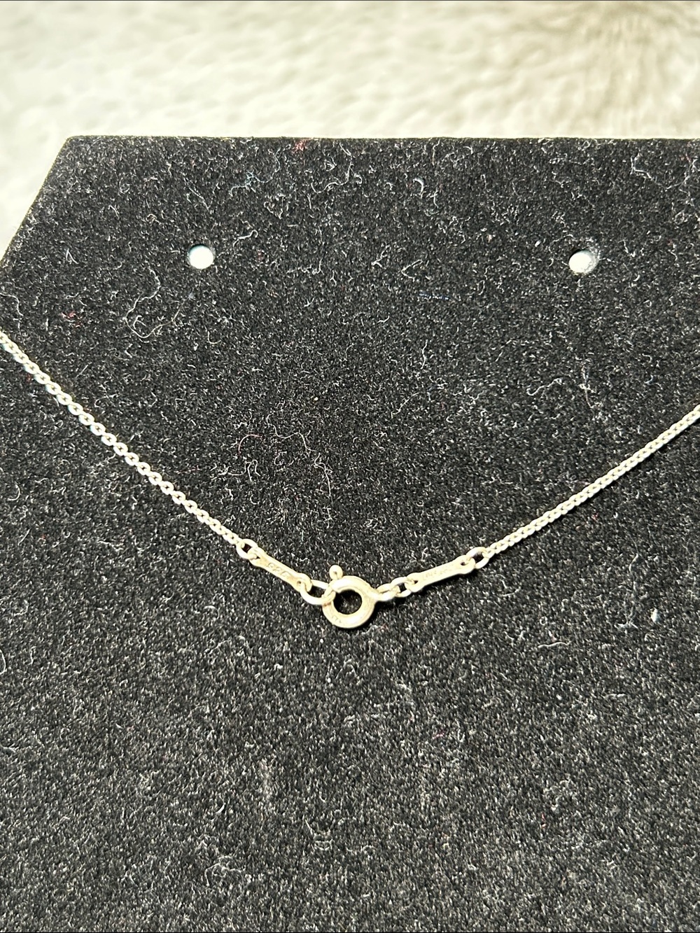 438. Tiffany & Co. Silver Teardrop Pendant Necklace - Picture 3 of 4